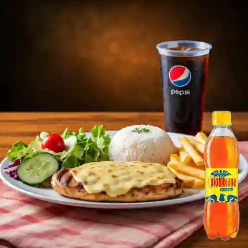 Combo Pechuga Gratinada + Colombiana 350 ml