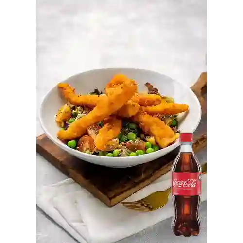 Ensalada c/ Filete de Pescado +Cocacola Org 600ML