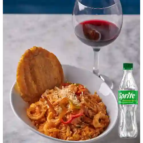 Combo Arroz Mar Peruano de Mariscos +Sprite Orig 400ml
