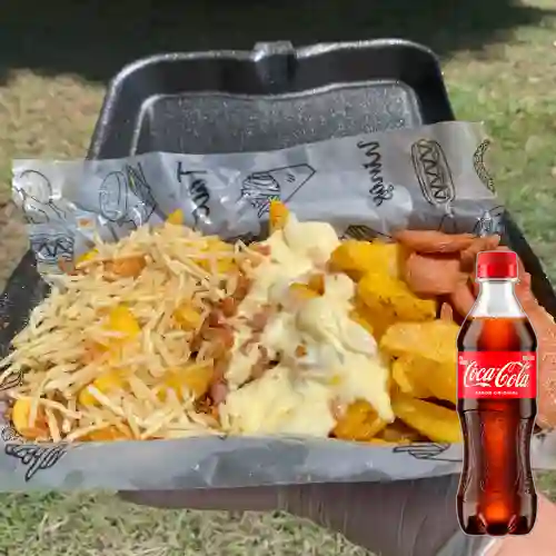 Combo Salchipapa Clásica Ármala +Cocacola Orig 400ml