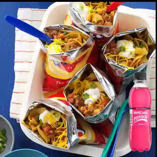 Combo Walking Tacos +Postobón Manzana S/az 400ml