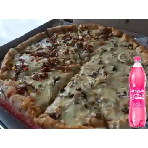 Combo Pizza Familiar + Postobón Manzana 1.5 l