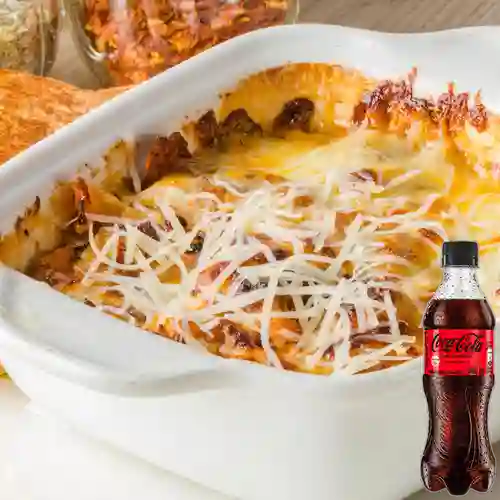 Combo Lasagna Pollo + Coca-cola Sin Azucar 400ml