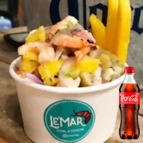 Combo Ceviche Caribeño + Coca Cola Original 400 ml