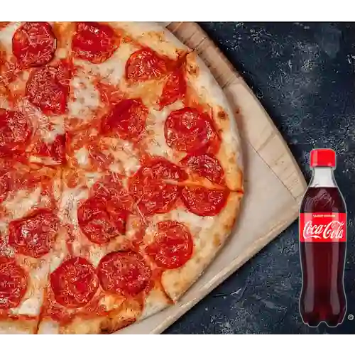 Combo Pizza de Pepperoni Pequeña +Cocacola Orig 400ml