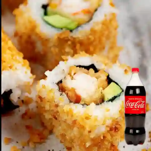 Combo Sushi California Crispy (12 Pzas) + Coca Cola