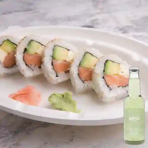 Combo Roll Filadelfia +Hatsu Sandia Albahaca 300ml