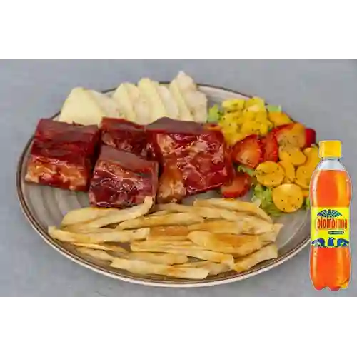 Combo Costillas Ahumadas + Colombiana 400 ml