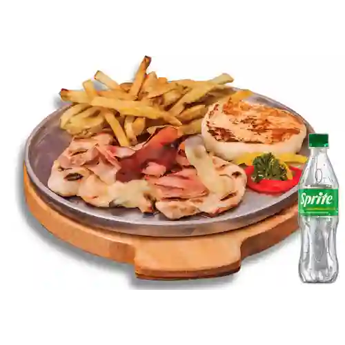 Pechuga Americana,Queso&Tocineta +Sprite Org 400ml