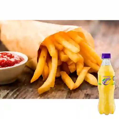 Combo Papas a la Francesa 180 gr +Quatro Orig 400ML