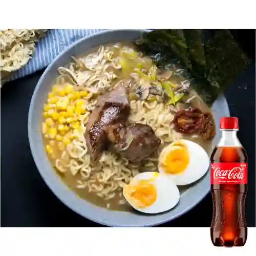 Combo Ramen de Sobrebarriga +Cocacola Orig 400ml