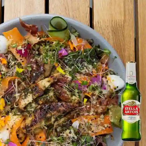 Combo Ensalada Pollo Parrillado + Stella Artois 355ml