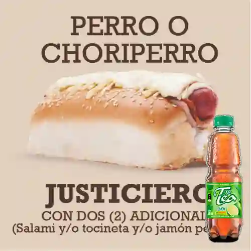 Choriperro Justiciero + Mr Tea Limón 500ml