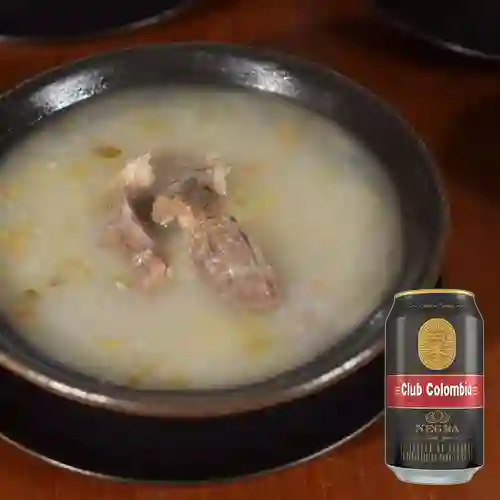 Combo Sopa de Carne Salada + Club col. Negra Lta 330ml