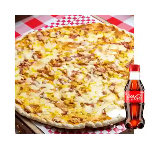 Combo Pizza de Maíz y Pollo + Coca Cola Original 250ML