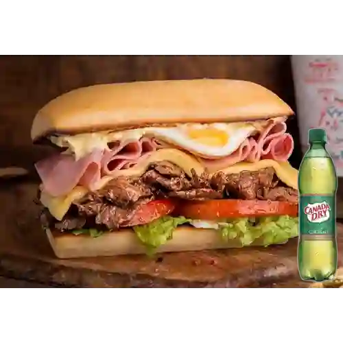 Philadelphia Sándwich +Canada Dry Ginger Ale 400ml