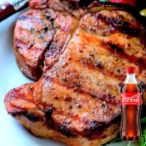 Combo Chuleta de Cerdo + Coca Cola Original 400 ml