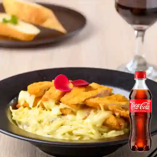 Spagetti Alfredo Al Cordon Blue +Cocacola Org 400ml