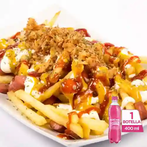 Combo Papas Locas + Postobón Manzana 400 ml