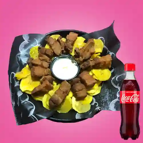 Combo Chicharrón Monedita de Oro +Cocacola Orig 400ml