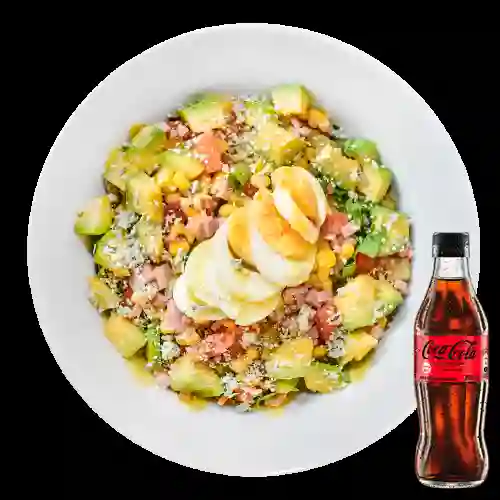 Combo Ensalada Cobb Grande + Coca Cola Sin Azúcar 300ML