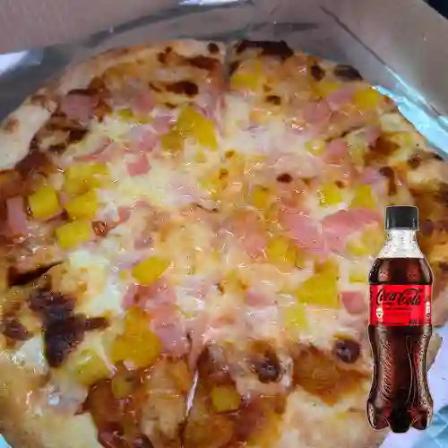 Combo Clasic Hawai + Coca Cola Sin Azúcar 400 ml