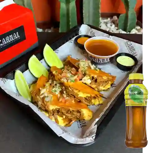 Combo Quesabirria + Fuze Tea Té Verde 400 ml