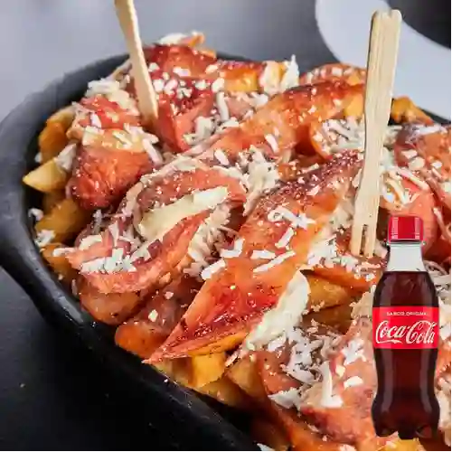 Combo Salchipapa Bielsa + Coca Cola Original 250ML
