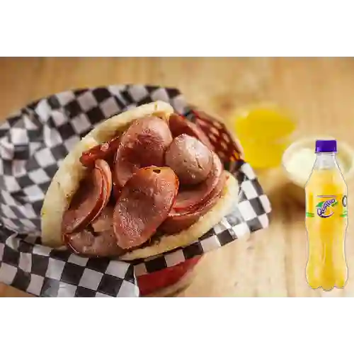 Combo Arepa Suiza + Quatro Original 400ML