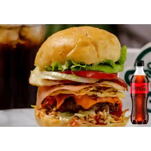 Combo Hamburguesa la Costeña + Coca-Cola ZERO 400ml