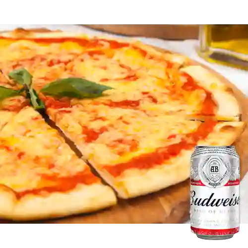 Combo Pizza Margarita + Budweiser 350 ml