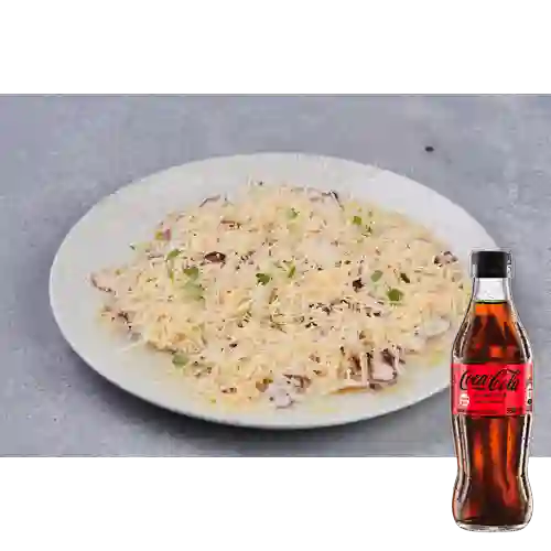 Tiradito de Pulpo a la Parmesana +Cocacola S/az 300ML