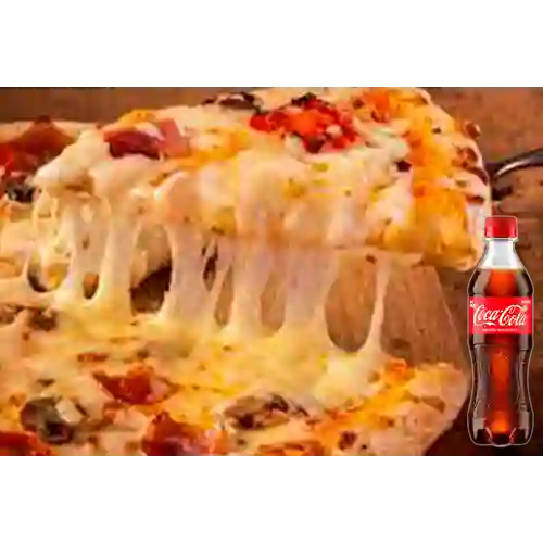 Combo Pizza Carnívora + Coca Cola Original 400 ml