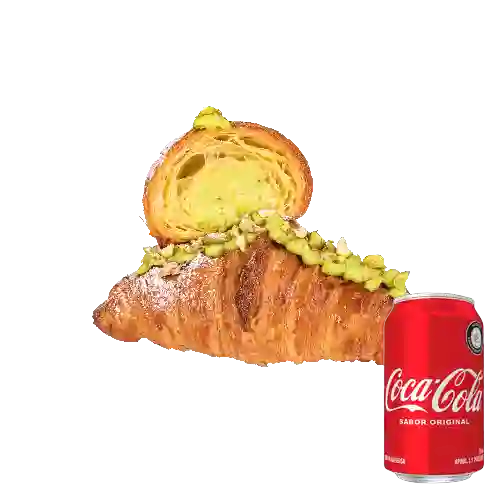 Combo Croissant de Pistachos +Cocacola Orig 330ML