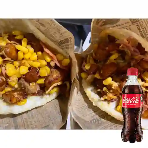 Combo Arepa Del Barrio + Coca Cola Original 400 ml