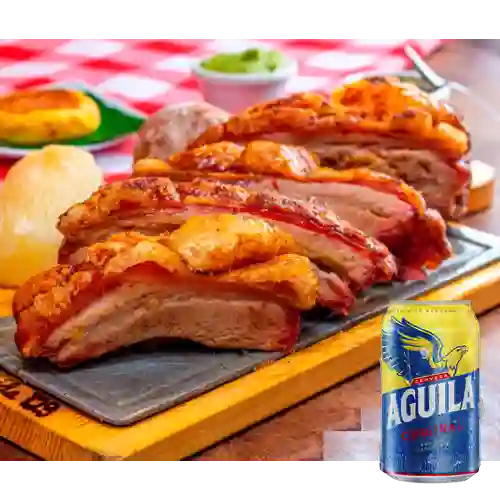 Combo Mamona de Cerdo + Aguila Orig Lta 330ml