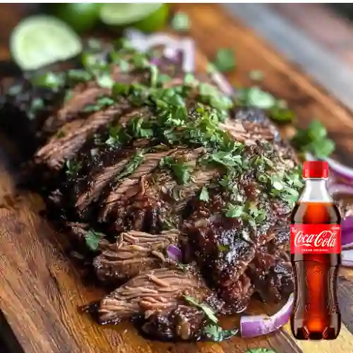 Combo Carne de Res + Coca Cola Original 400 ml