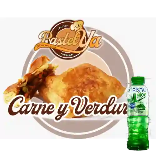 Combo Pastel de Carne c/ Verduras +Cristal Aloe 330 ml