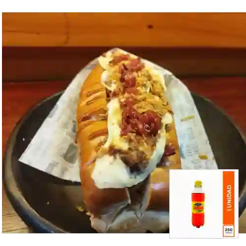 Combo Perro Crispy+francesa +Gaseosa Pet250 Colombiana