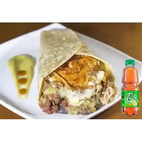 Combo Burrito Mero + Mr Tea Limón 300 ml