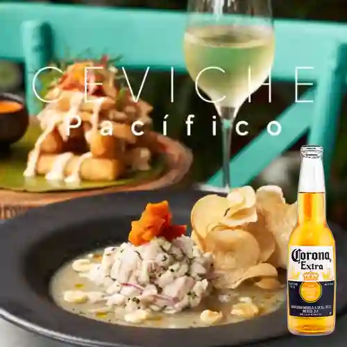 Combo Ceviche Pacifico + Corona 330 ml