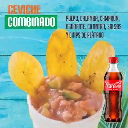 Combo Ceviche Combinado + Coca Cola Original 400 ml