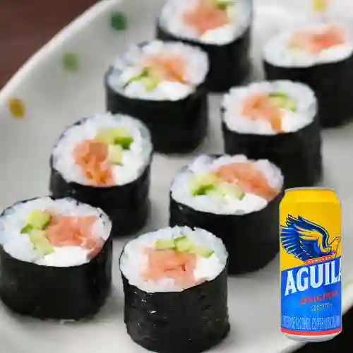Combo Tuna Roll + Aguila 473 ml