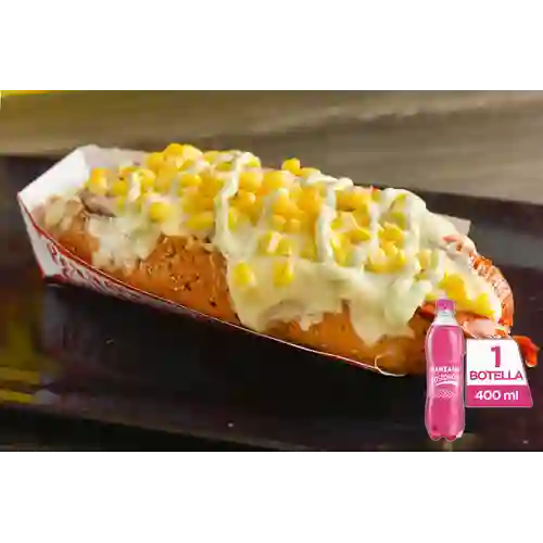 Combo Perro Suizo + Postobón Manzana 400 ml
