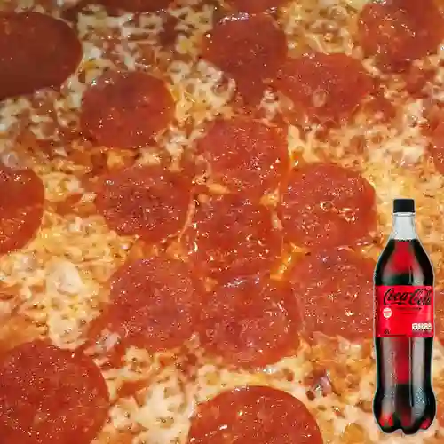 Combo Pepperoni de 33cm 8prc. + Cocacola S/az 1.5L