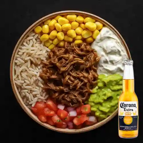 Combo Bowl Cheesesteak + Corona 330 ml