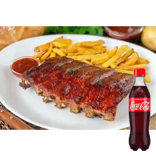 Combo Costillas de Cerdo. + Cocacola Orig 400ml
