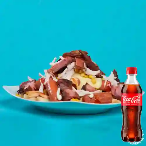 Combo Salchipapa Suiza + Coca Cola Original 400 ml