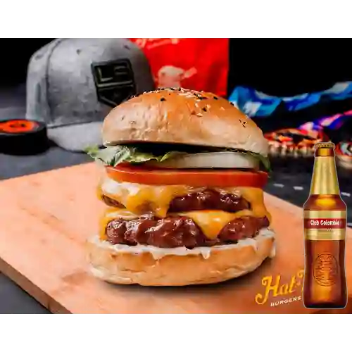 Combo Double Cheese Burger + Club Col. Dorada 330ml