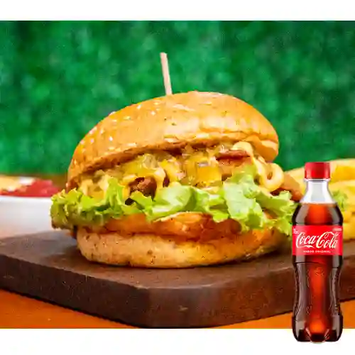 Combo Hamburguesa Sencilla + Coca Cola Original 400 ml